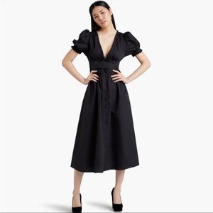 Hill House Sabrina Midi Dress - XS - Black